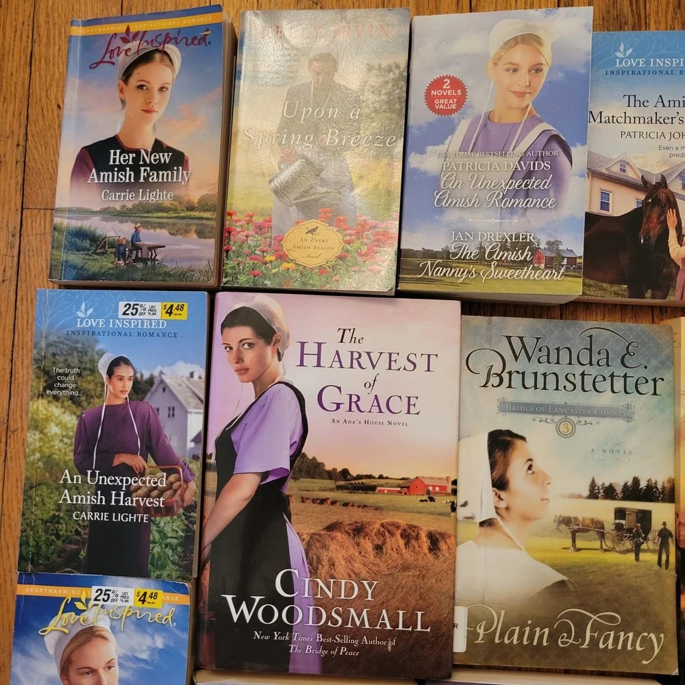 31 Amish Fiction Book Lot Brunstetter Woodsmall Fuller Fisher Christian Romance